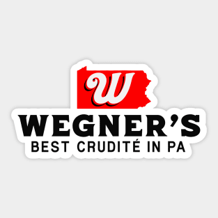 Wegners, Best Crudité in PA // Funny Pennsylvania Senate Sticker